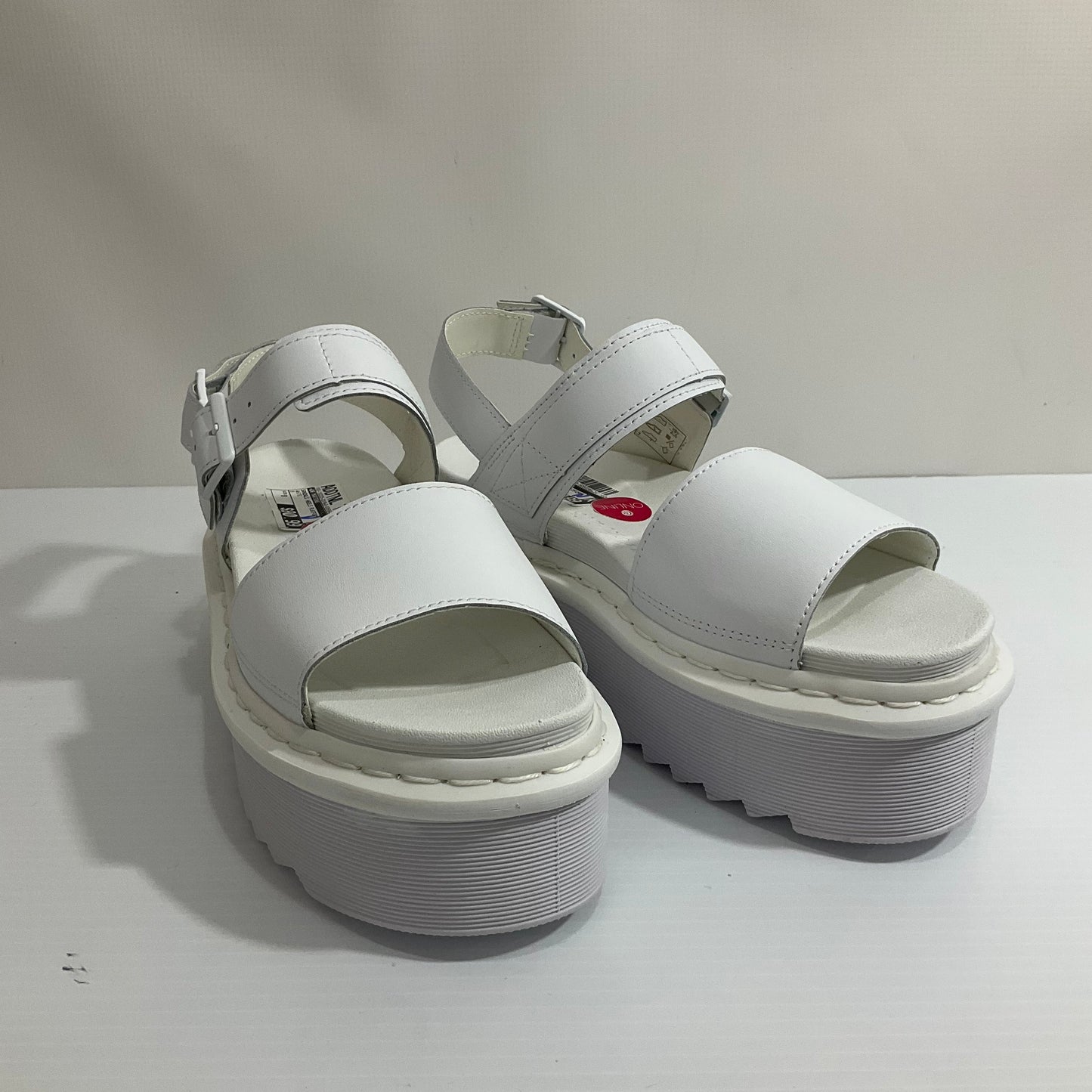 Sandals Heels Platform By Dr Martens In White, Size: 9