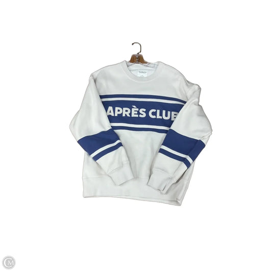 Sweatshirt Crewneck By Abercrombie And Fitch In Cream, Size: S