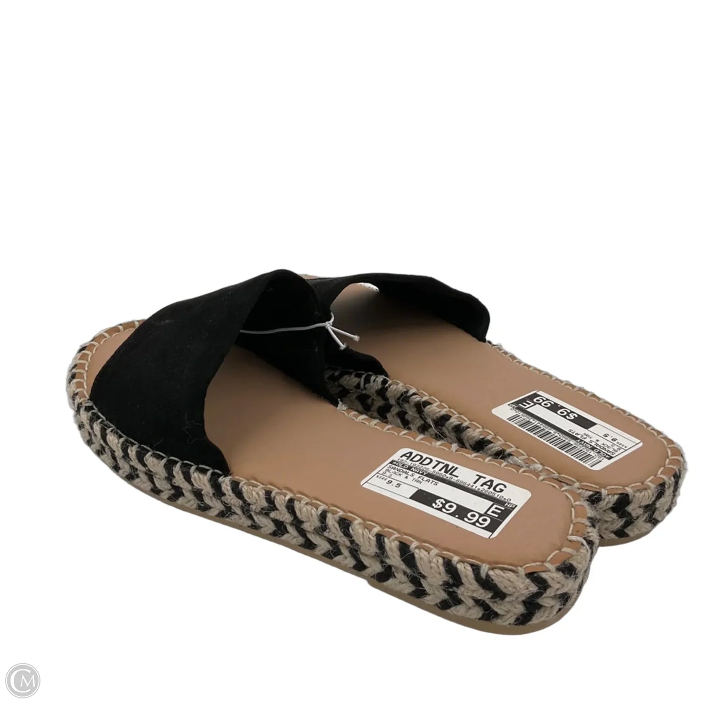 Sandals Flats By Old Navy In Black & Tan, Size: 9.5