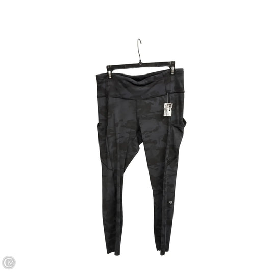 Athletic Leggings By Lululemon In Camouflage Print, Size: 10