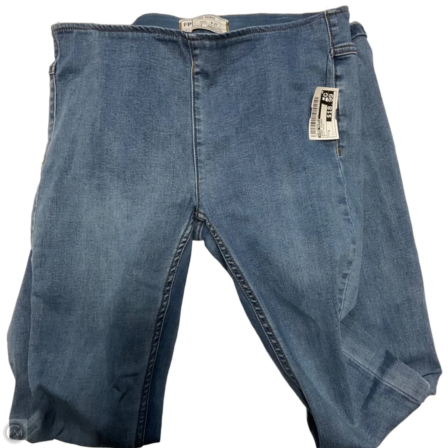 Jeans Skinny By Free People In Blue Denim, Size: 4