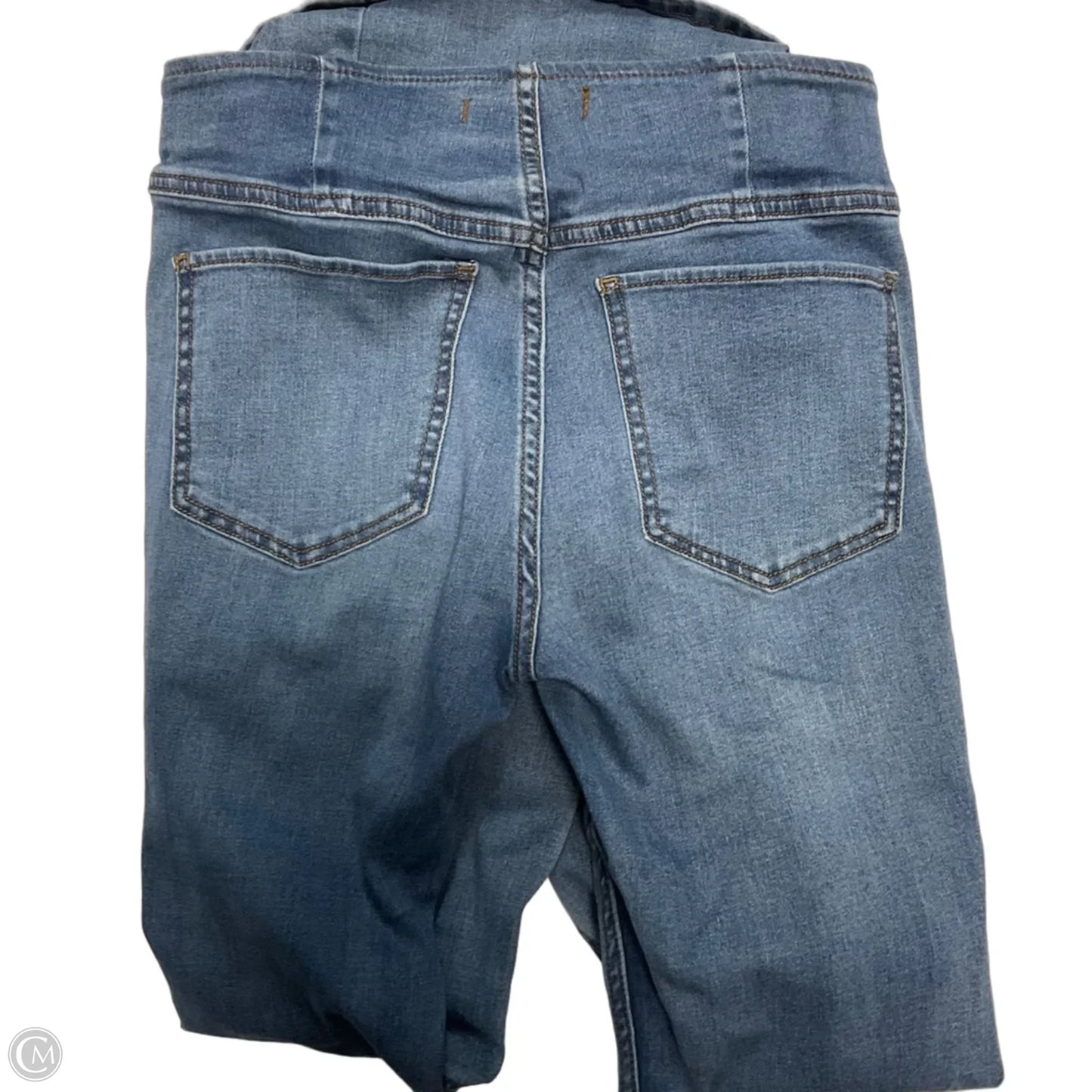 Jeans Skinny By Free People In Blue Denim, Size: 4