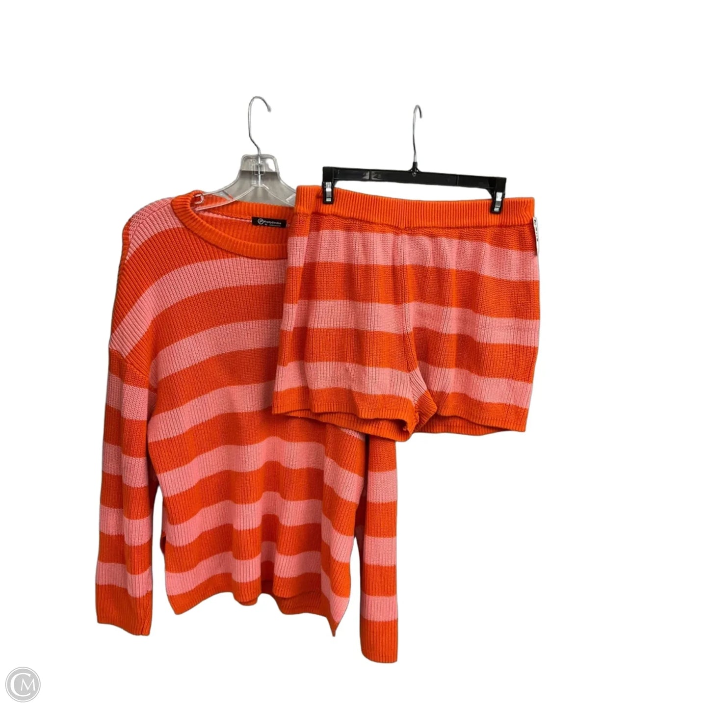 Shorts Set By Prettygarden In Striped Pattern, Size: Xl