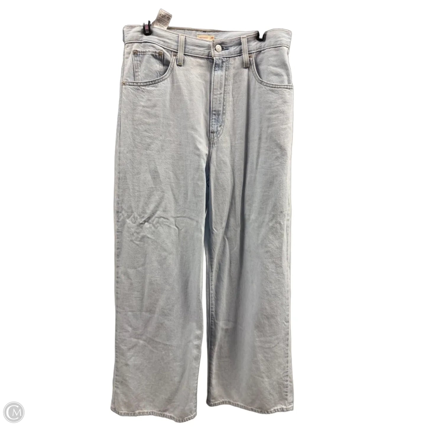 Jeans Straight By Levis In Blue Denim, Size: 8