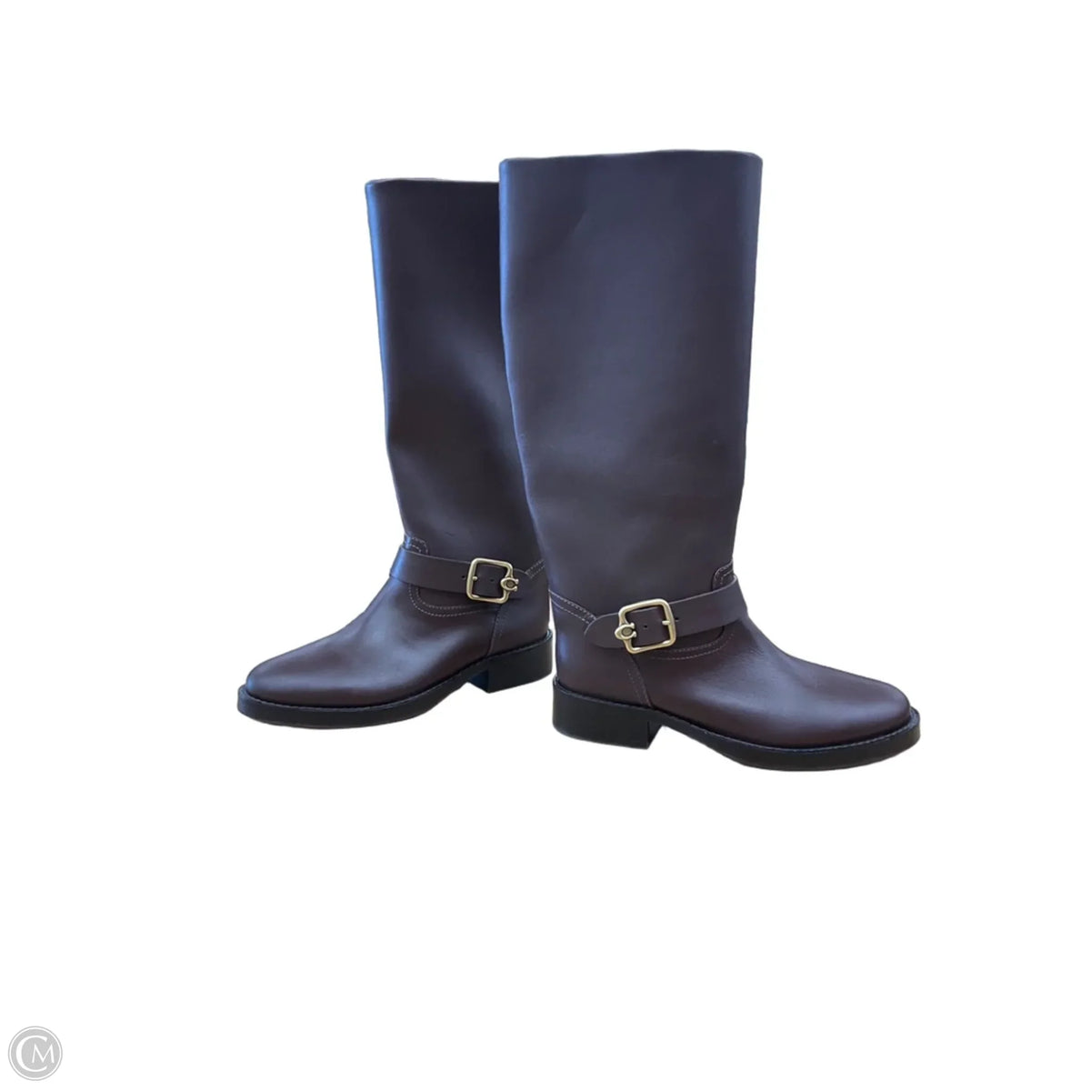 Boots Designer By Coach In Brown, Size: 7