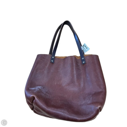 Handbag Leather By Portland Leather, Size: Large