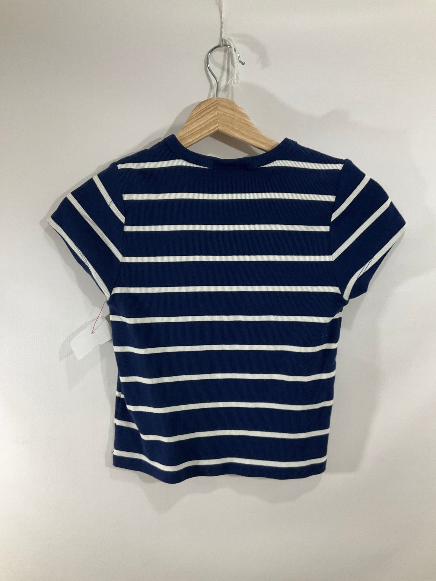 Top Short Sleeve Basic By Maeve In Striped Pattern, Size: M