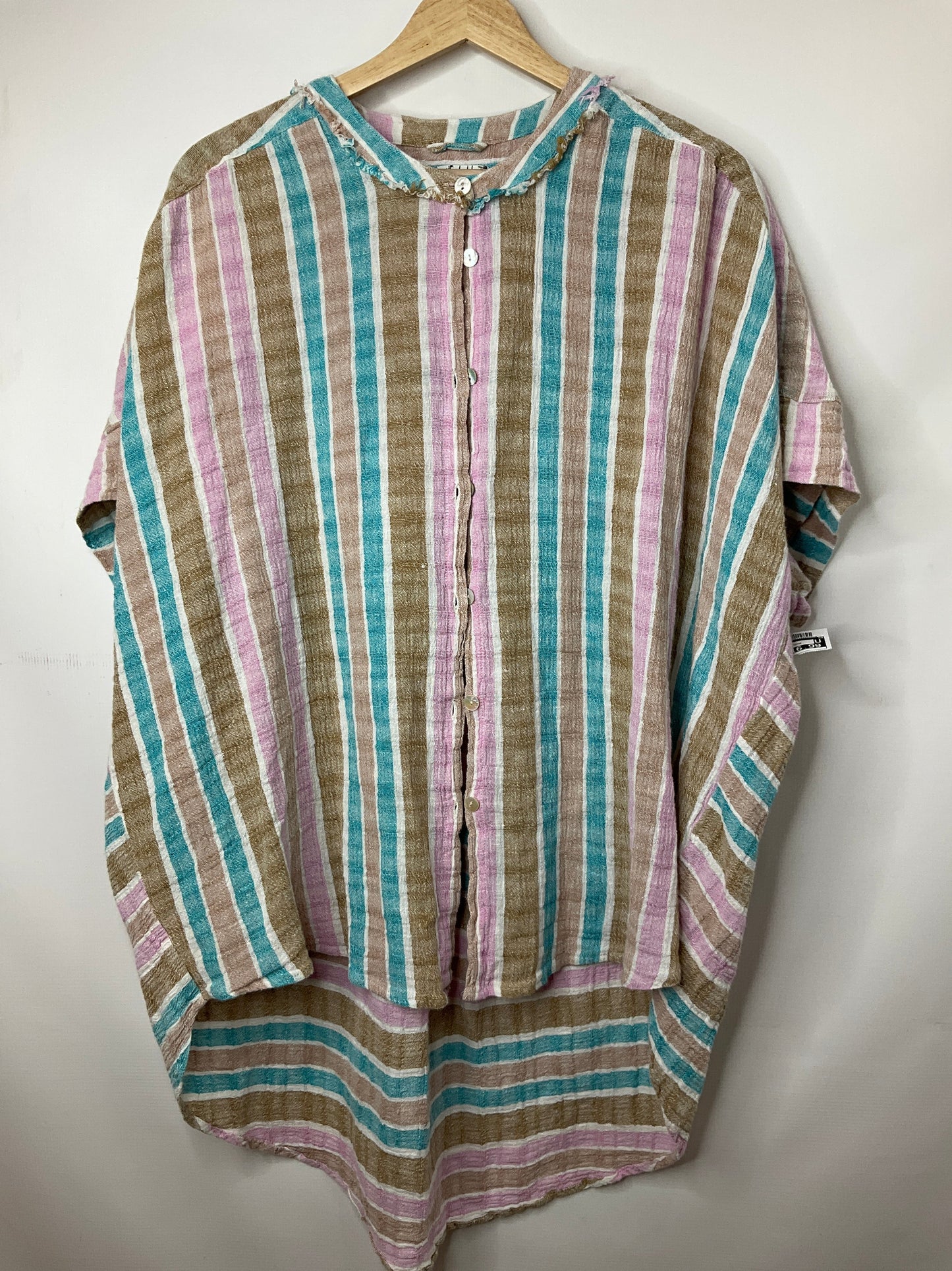 Striped Tunic Short Sleeve Free People, Size S