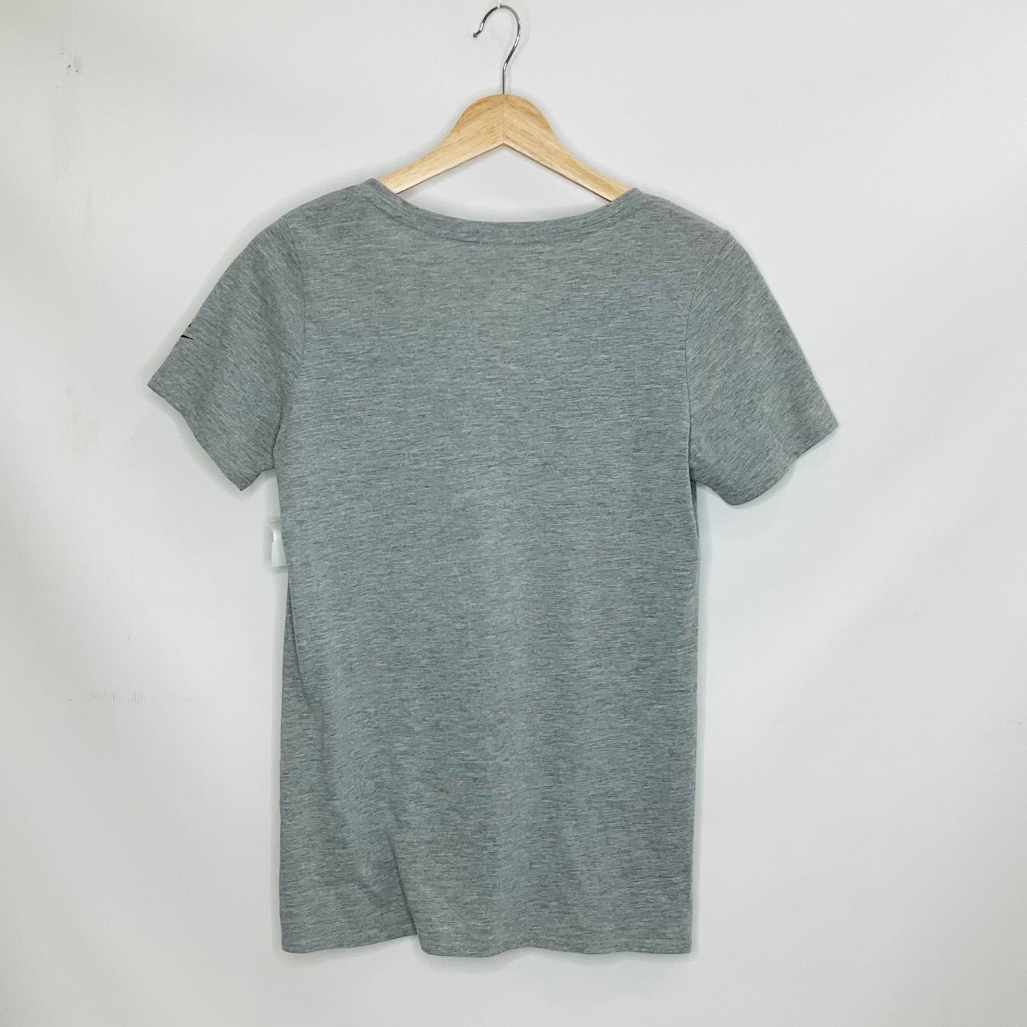 Grey Athletic Top Short Sleeve Nike Apparel, Size M