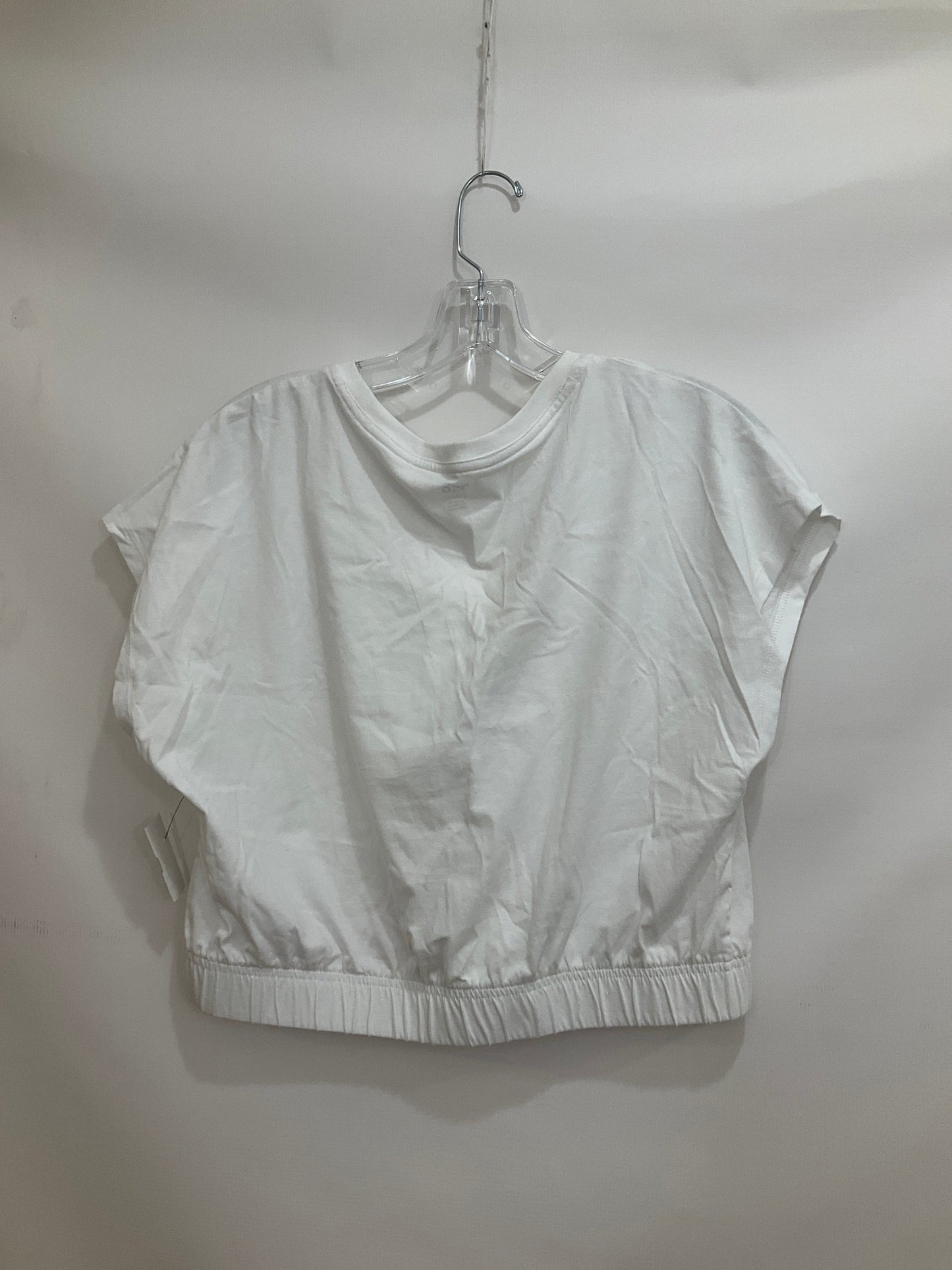 White Athletic Top Short Sleeve Dsg Outerwear, Size L