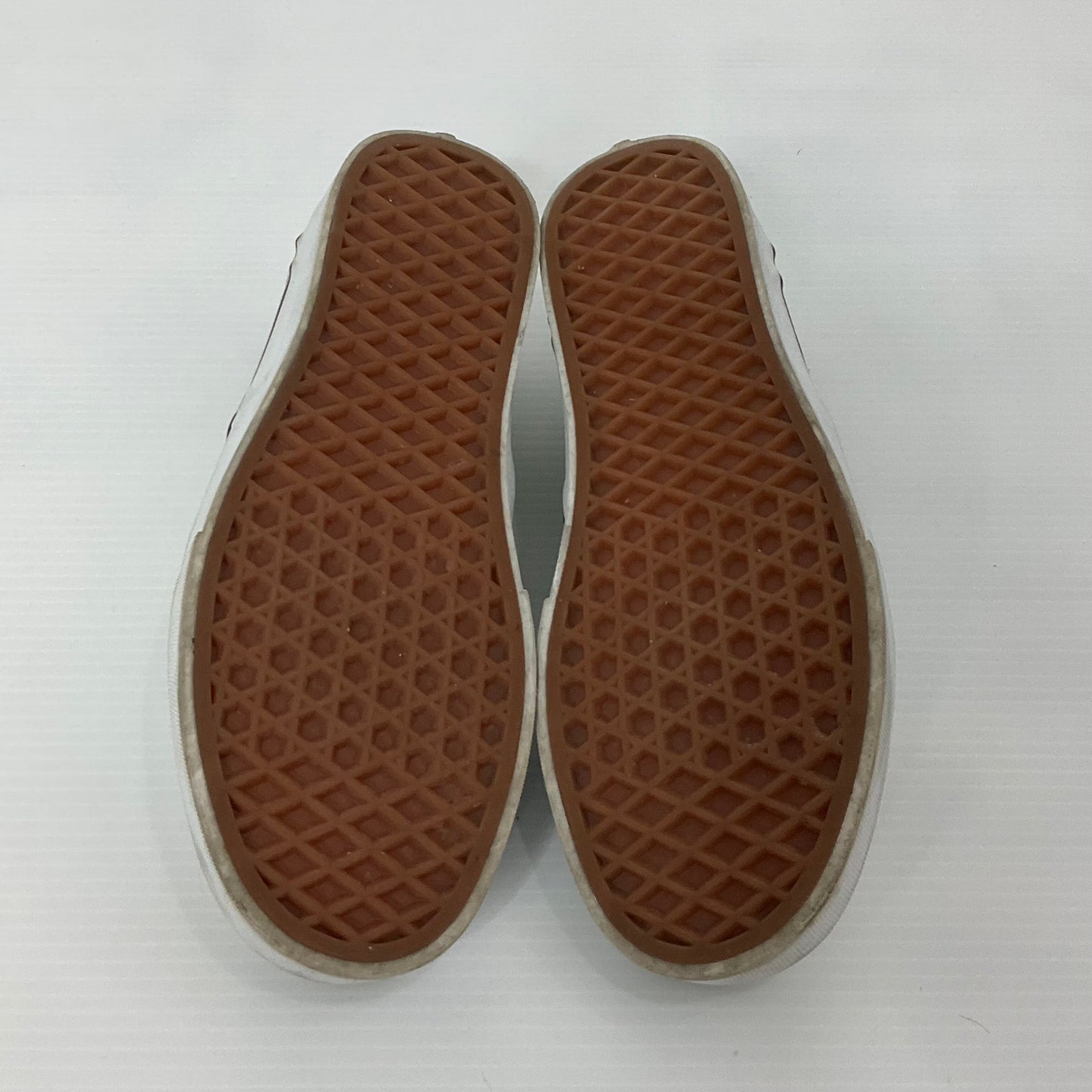 Checkered Pattern Shoes Flats Vans, Size 7