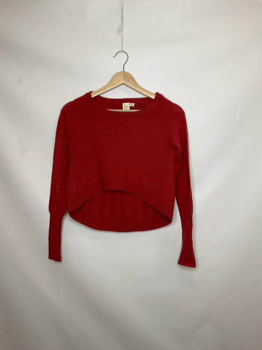 Red Sweater Anthropologie, Size Xs