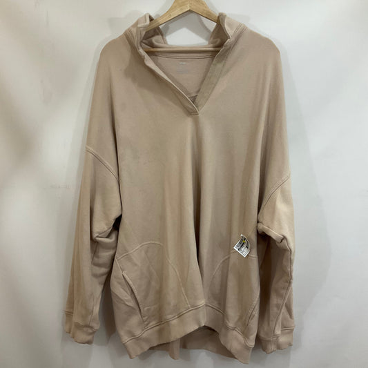 Sweatshirt Collar By Aerie In Tan, Size: L