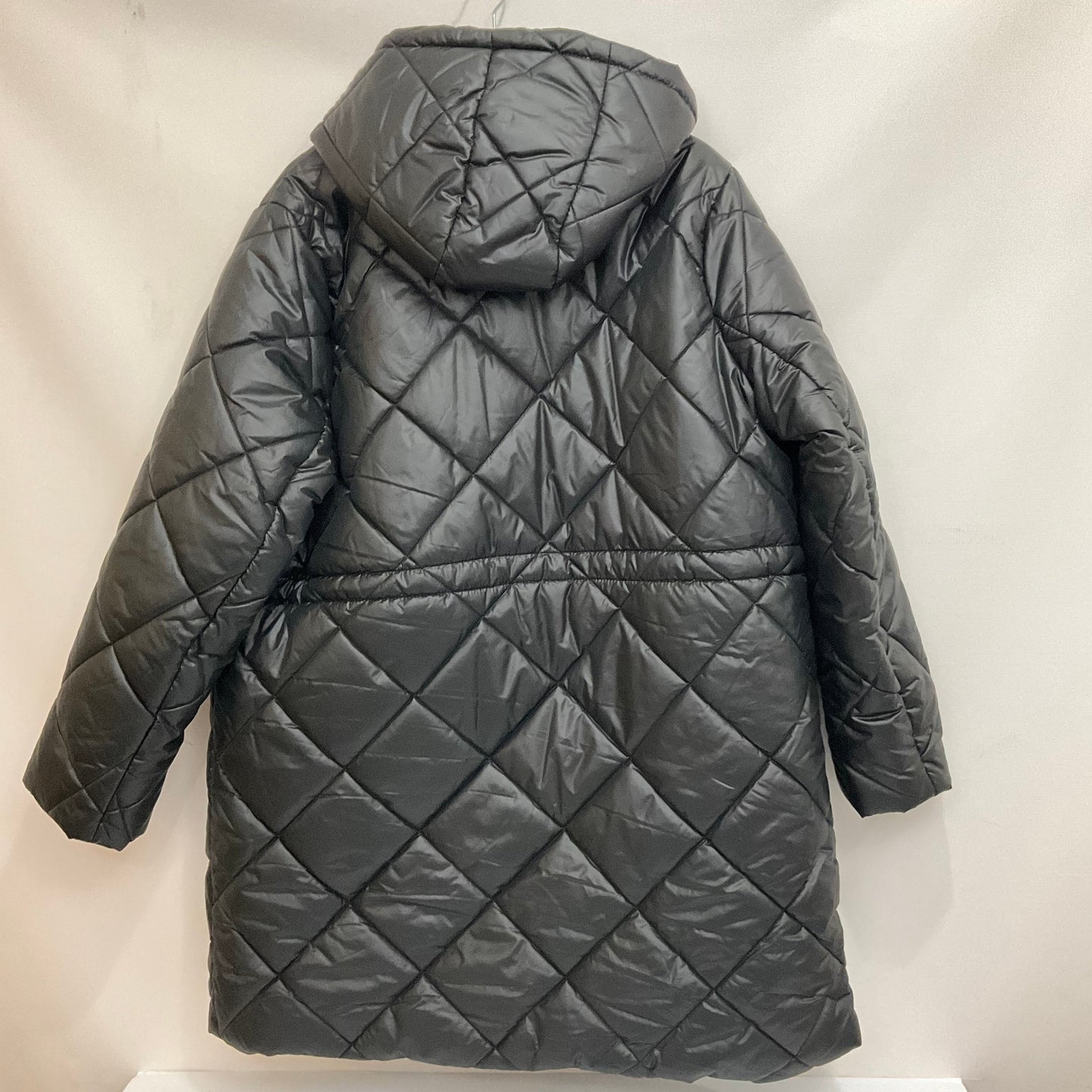 Coat Puffer & Quilted By Sebby In Black, Size: 1x