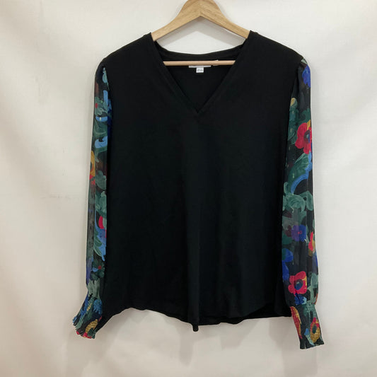 Top Long Sleeve By Chicos In Floral Print, Size: Xl