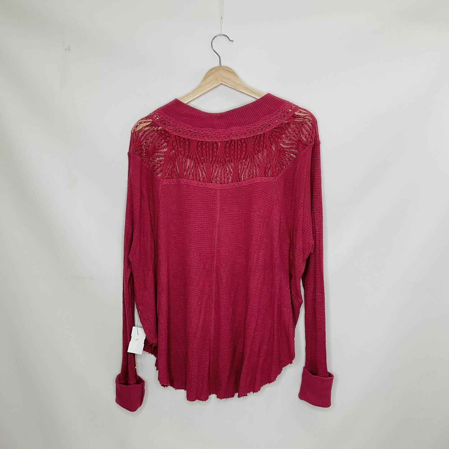 Top Long Sleeve By Free People In Red, Size: S