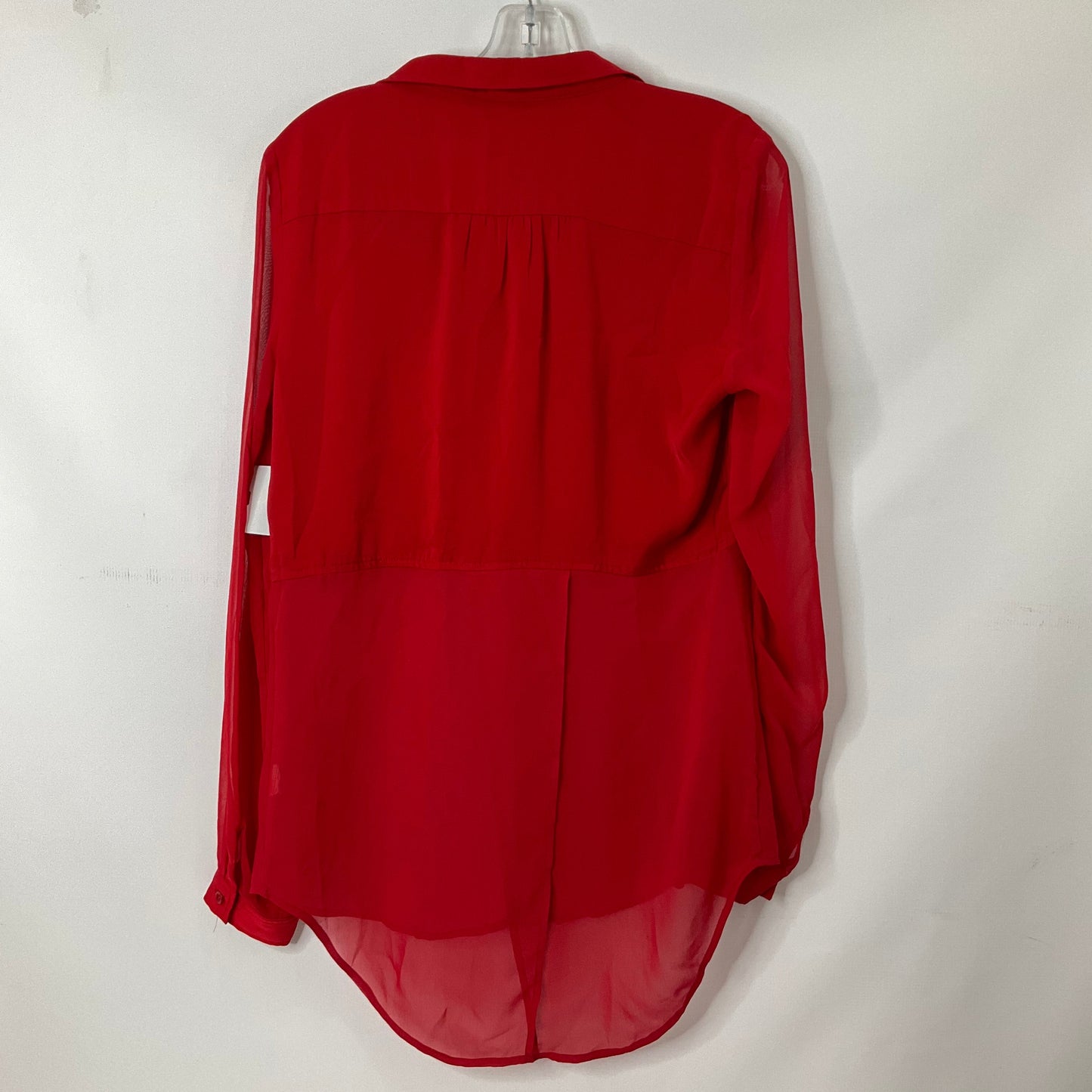 Red Top Long Sleeve Free People, Size S