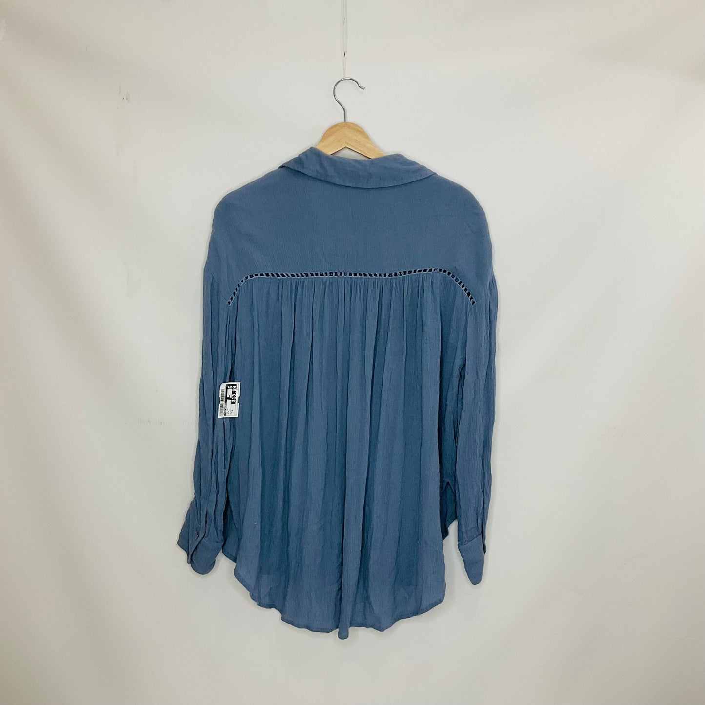 Top Long Sleeve By Free People In Blue, Size: S