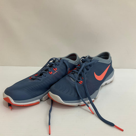 Shoes Athletic By Nike In Blue & Orange, Size: 8.5