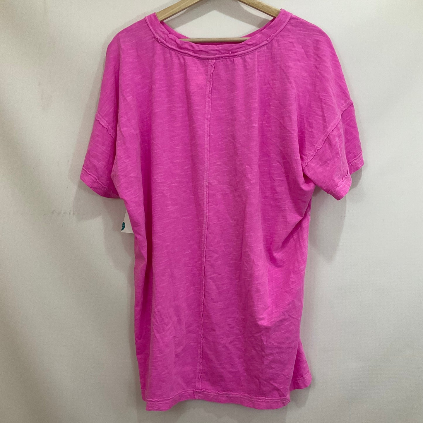 Top Short Sleeve Basic By Pilcro In Pink, Size: Xl