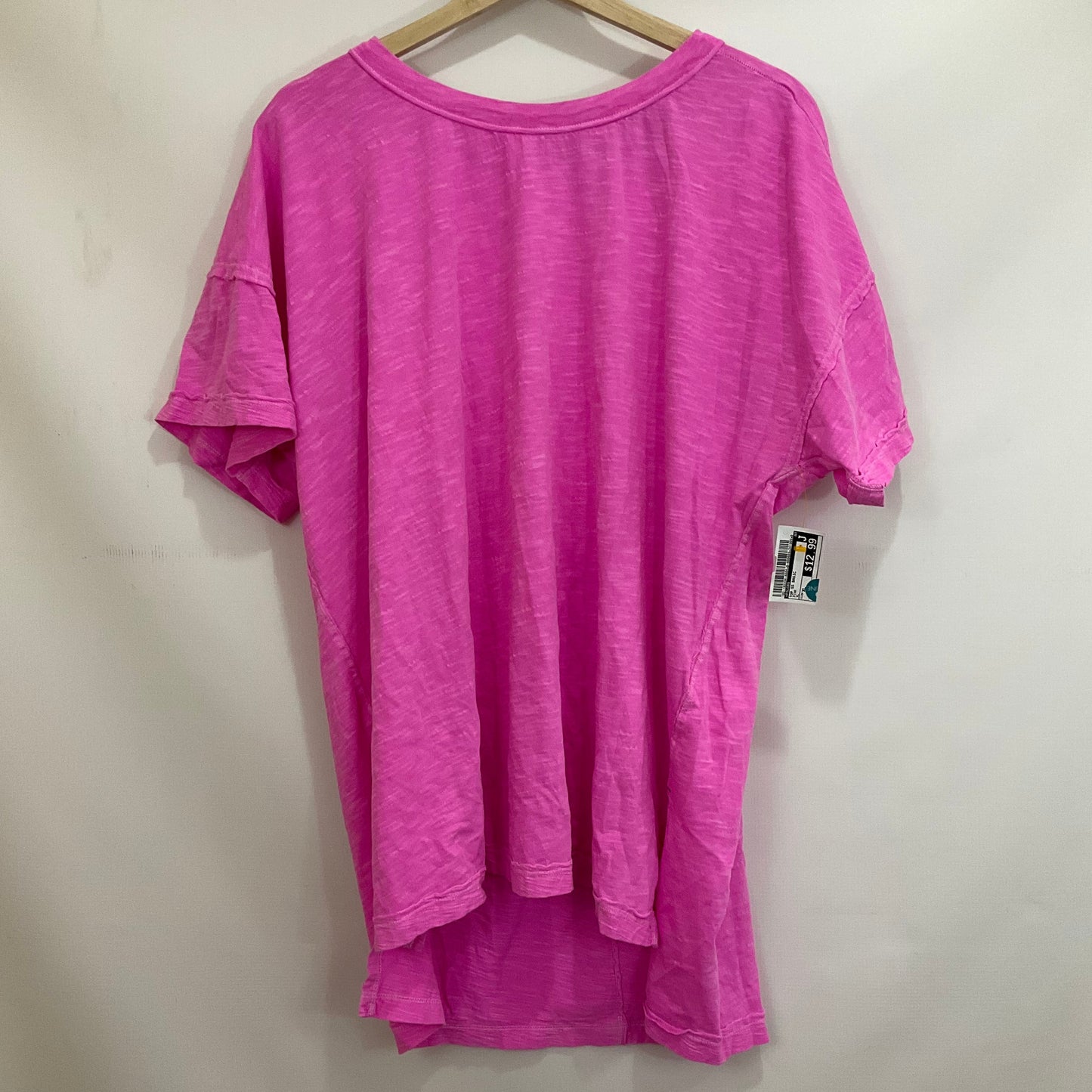 Top Short Sleeve Basic By Pilcro In Pink, Size: Xl