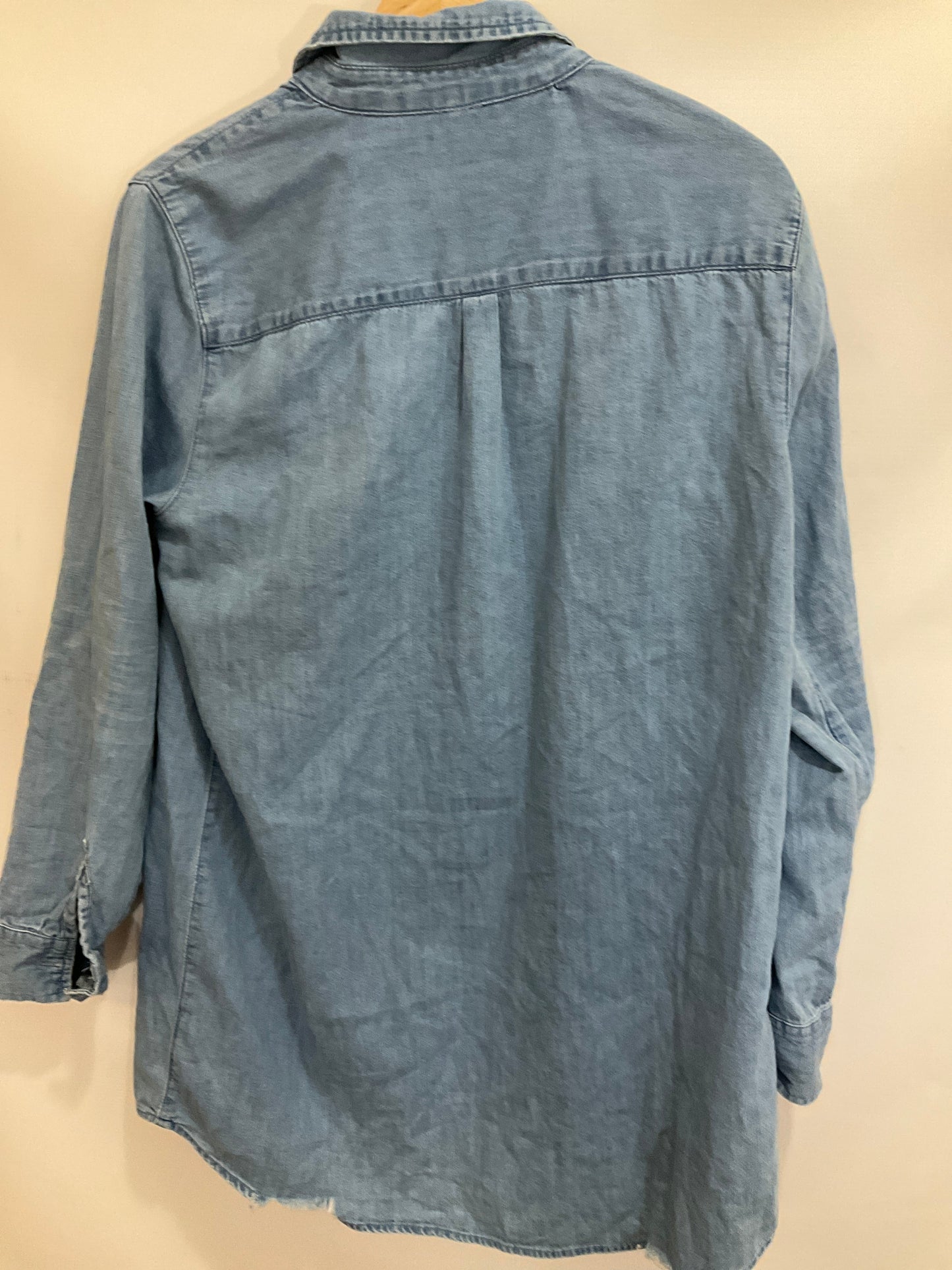 Top Long Sleeve By Aerie In Blue, Size: M