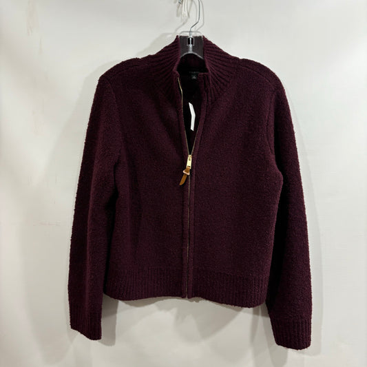 Sweater Cardigan By Talbots In Purple, Size: M