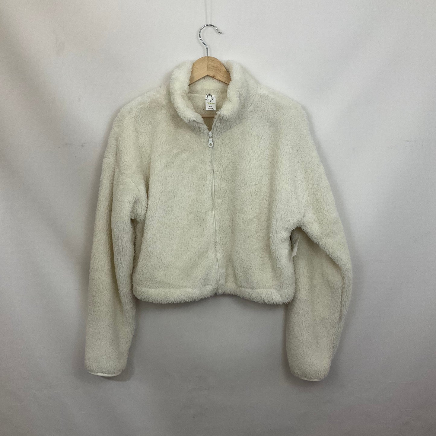 Jacket Faux Fur & Sherpa By Aerie In White, Size: S