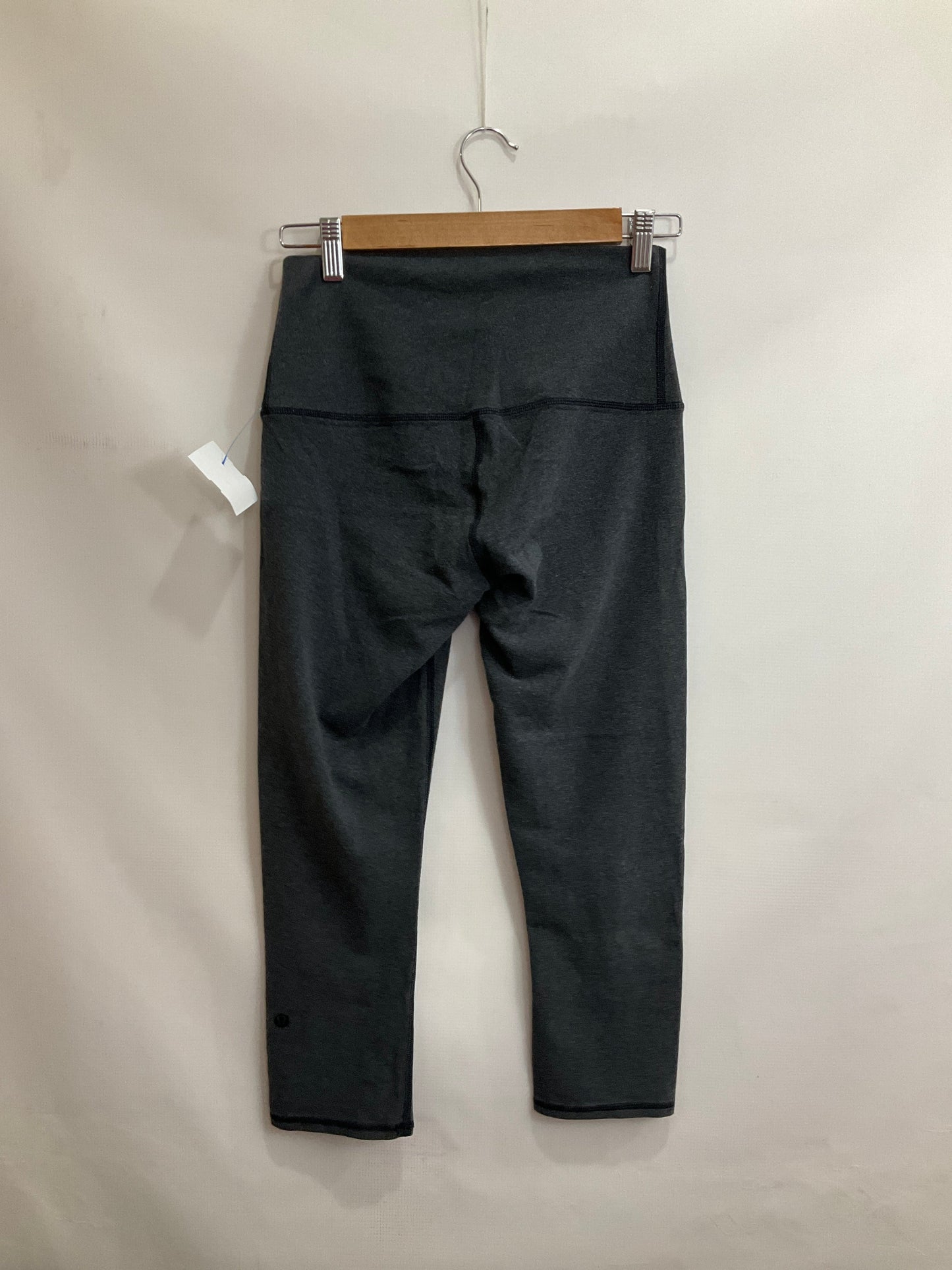 Athletic Capris By Lululemon In Grey, Size: 4