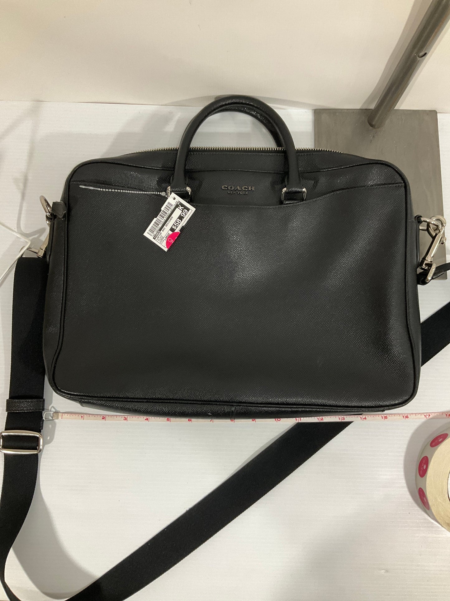 Laptop Bag Designer By Coach, Size: Large