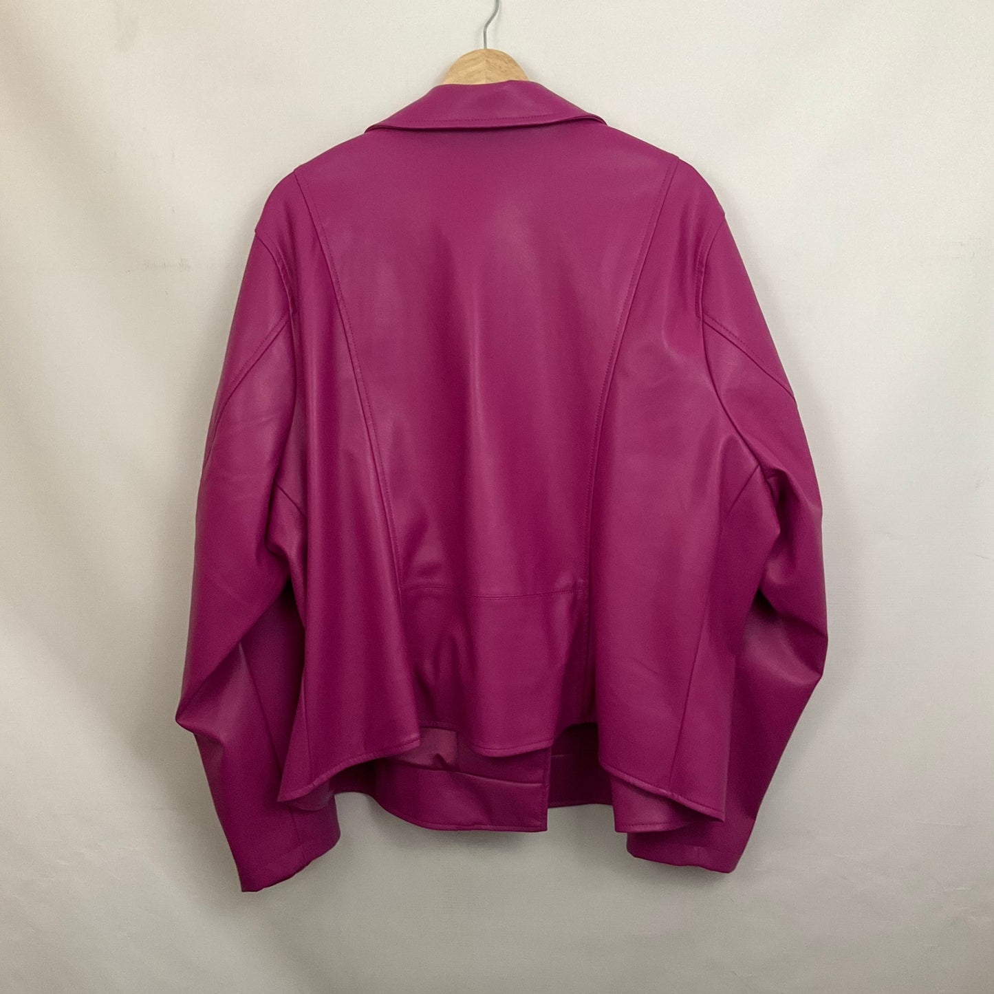 Jacket Leather By Torrid In Pink, Size: 5X