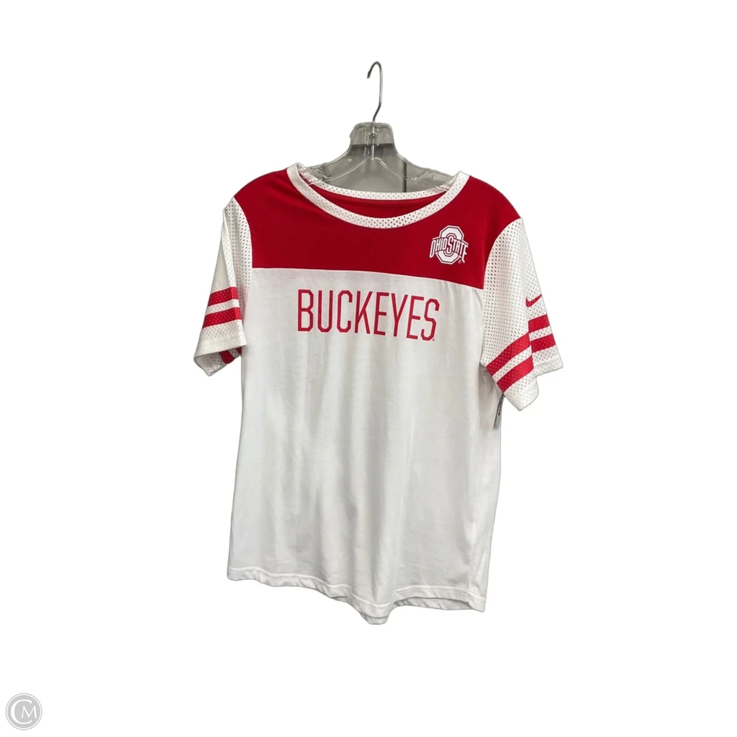 Top Short Sleeve By Nike In White, Size: L