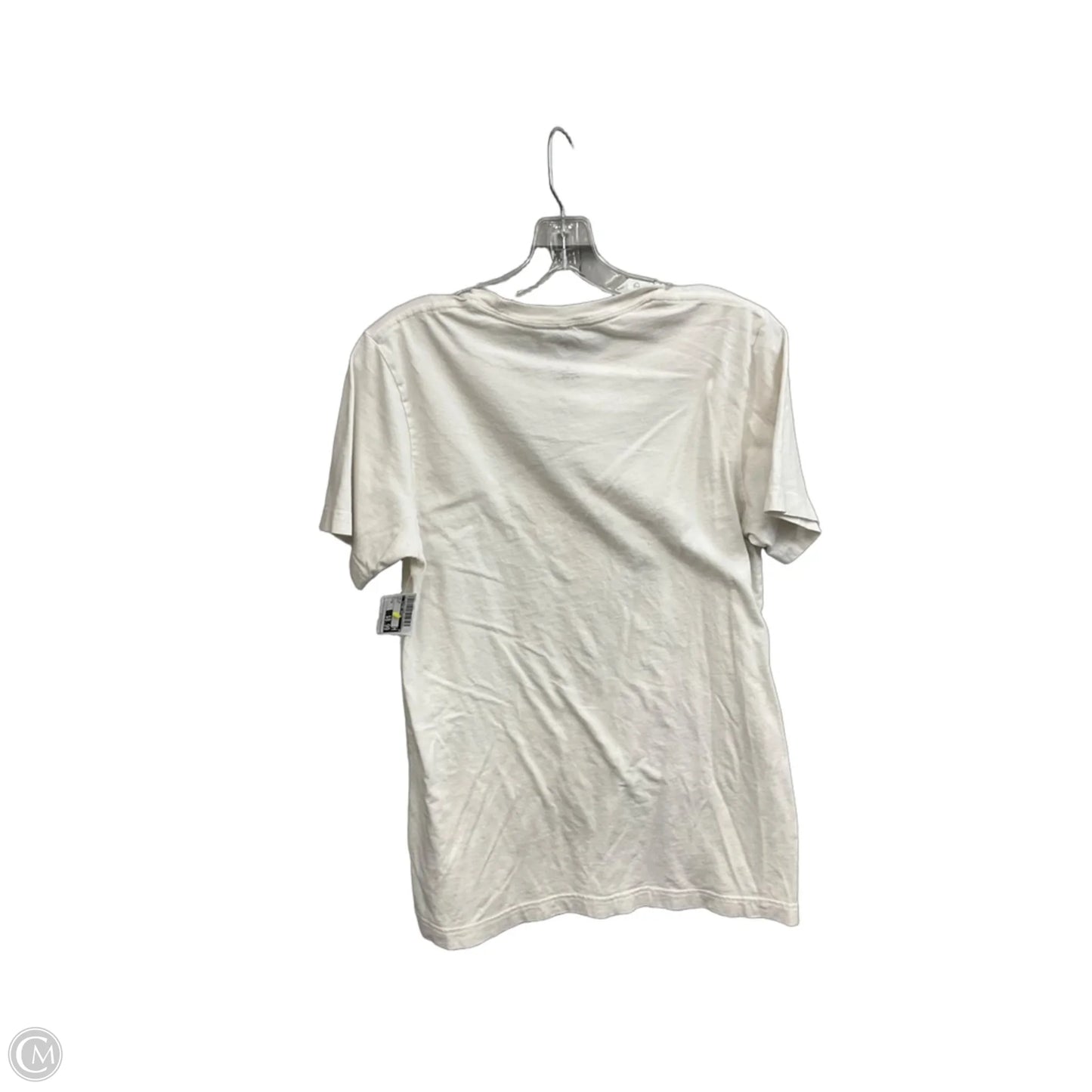 Top Short Sleeve By Clothes Mentor In White, Size: M