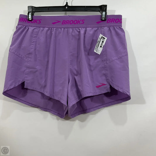 Athletic Shorts By Brooks In Purple, Size: M