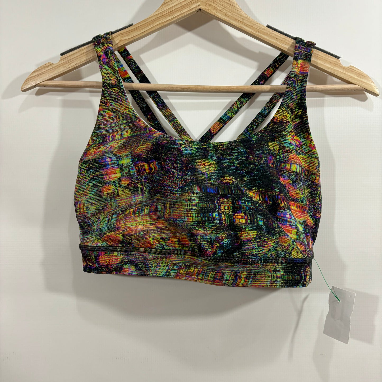 Athletic Bra By Lululemon In Rainbow Print, Size: 8l