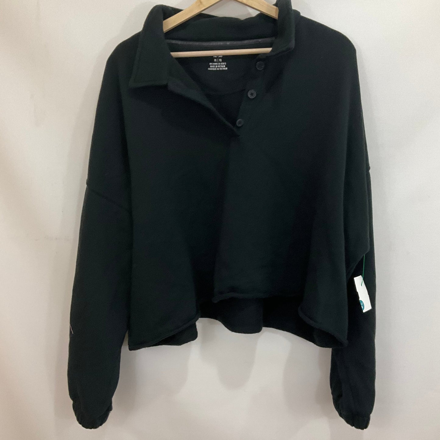 Sweatshirt Collar By Aerie In Black, Size: Xl