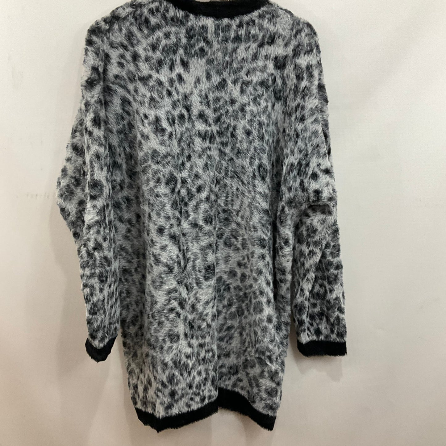 Jacket Fleece By Ann Taylor In Animal Print, Size: L