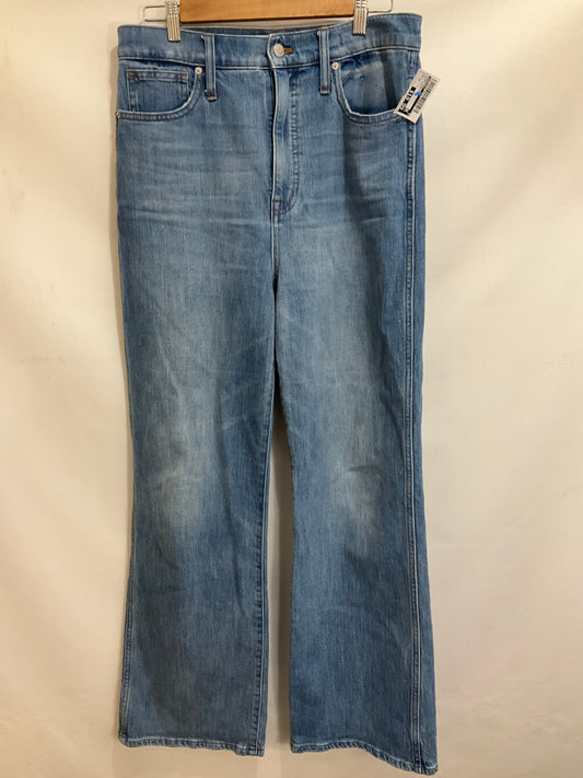 Jeans Straight By Madewell In Blue Denim, Size: 12