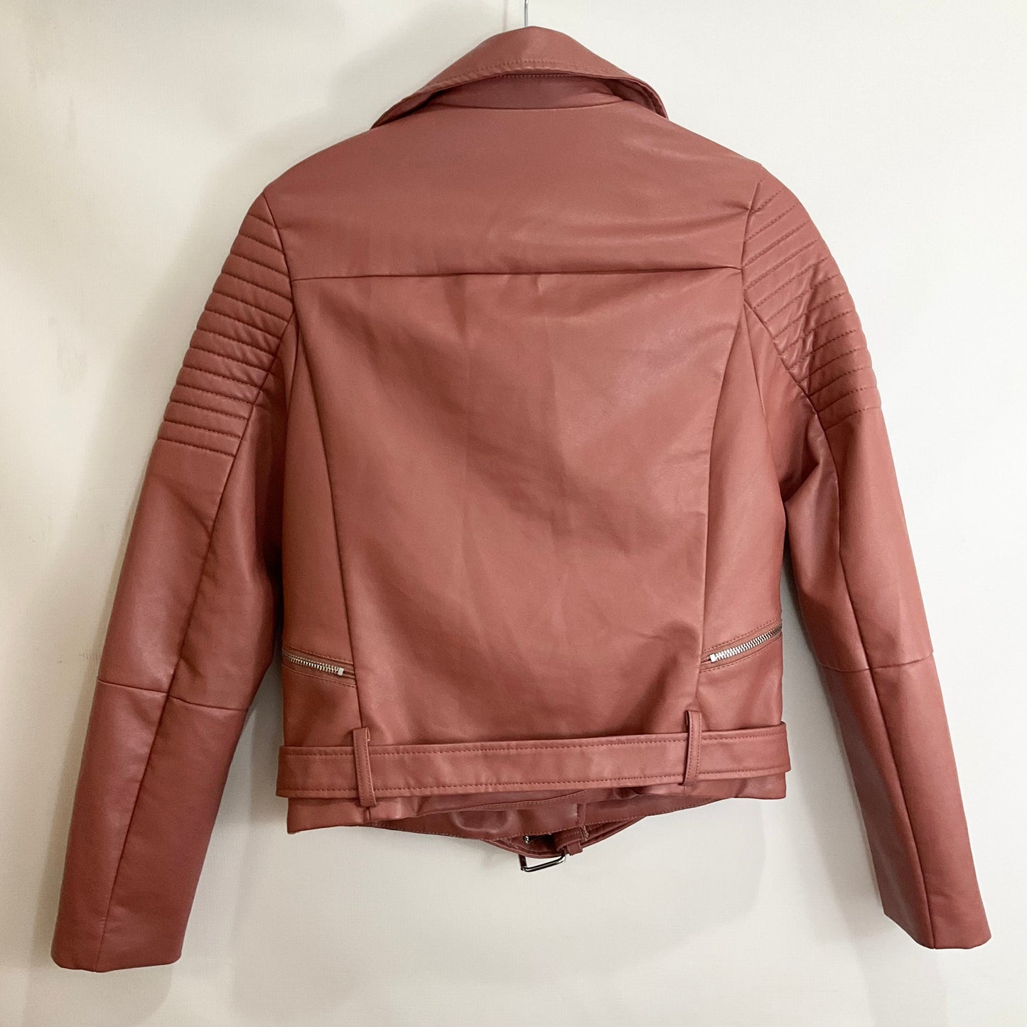 Jacket Moto By Love Tree In Pink, Size: M