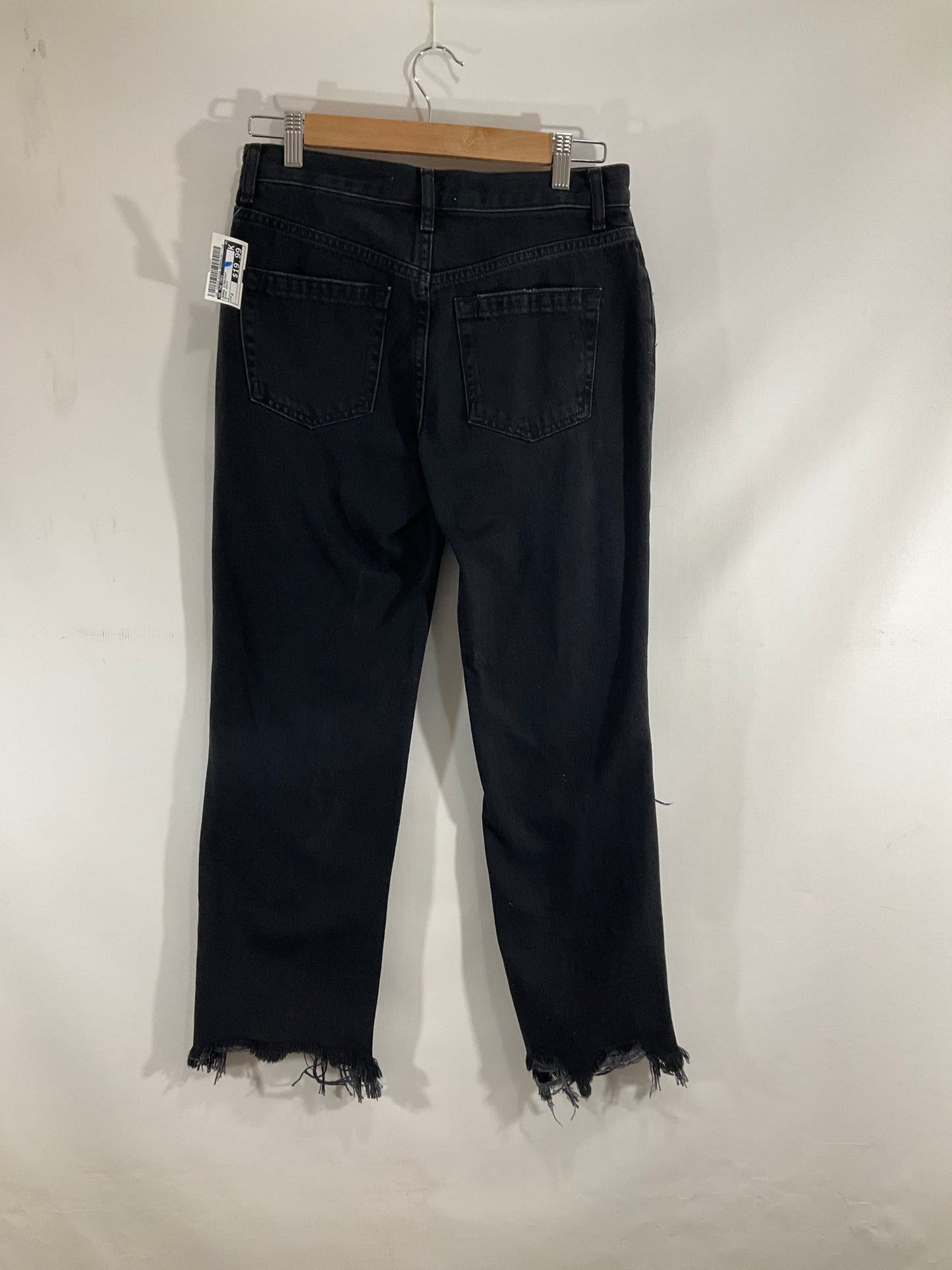 Jeans Straight By We The Free In Black Denim, Size: 2