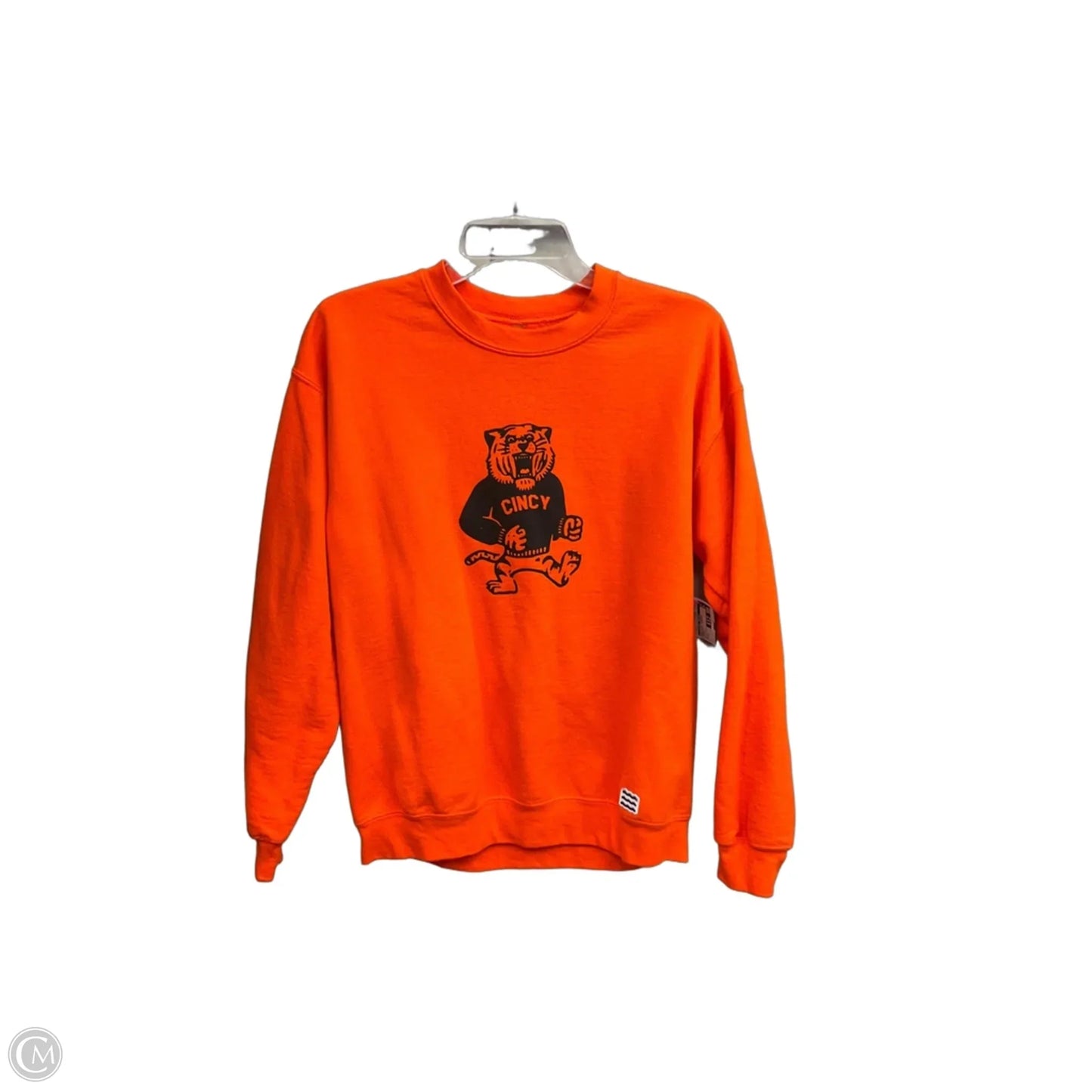 Sweatshirt Crewneck By Clothes Mentor In Orange, Size: M