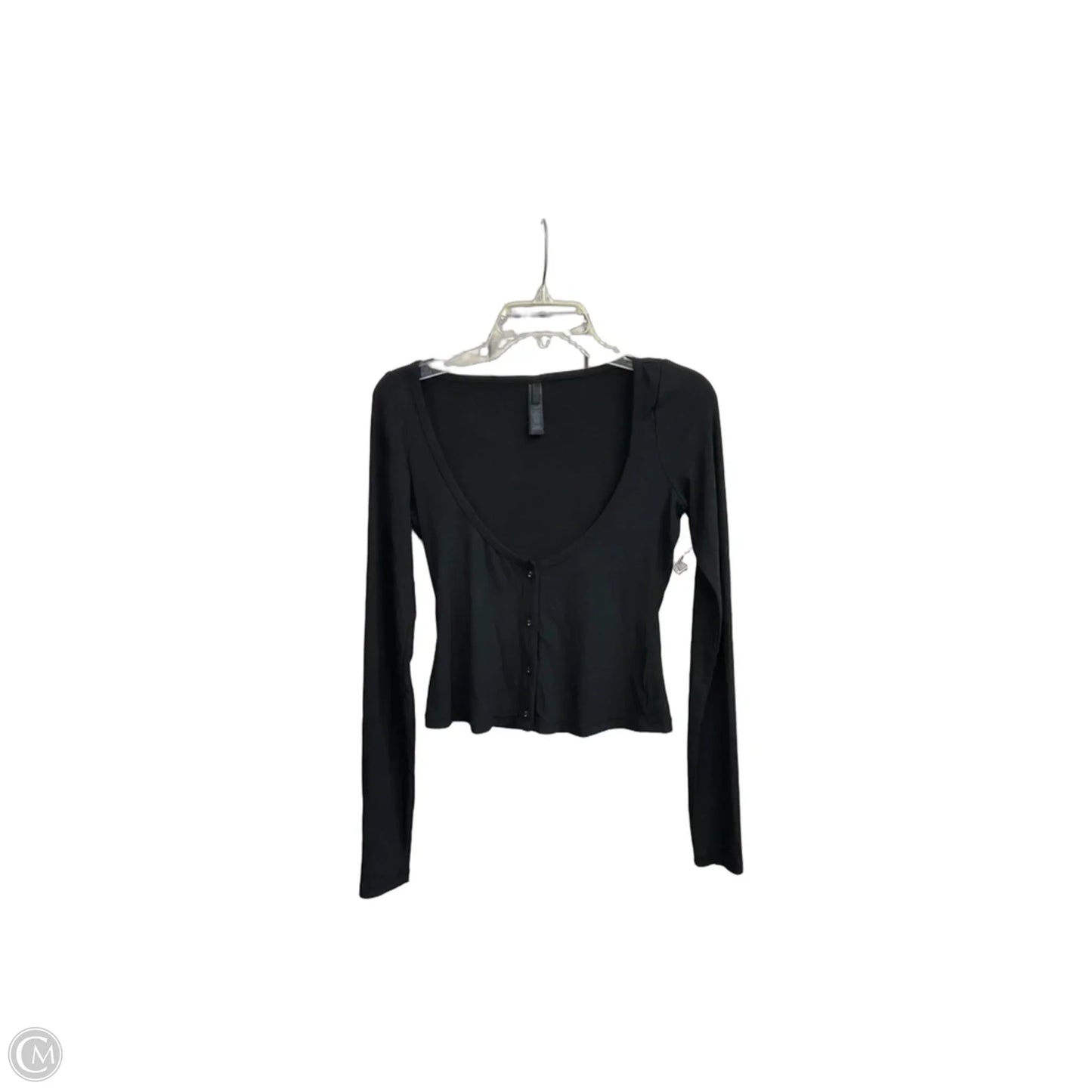 Top Long Sleeve By Skims In Black, Size: M