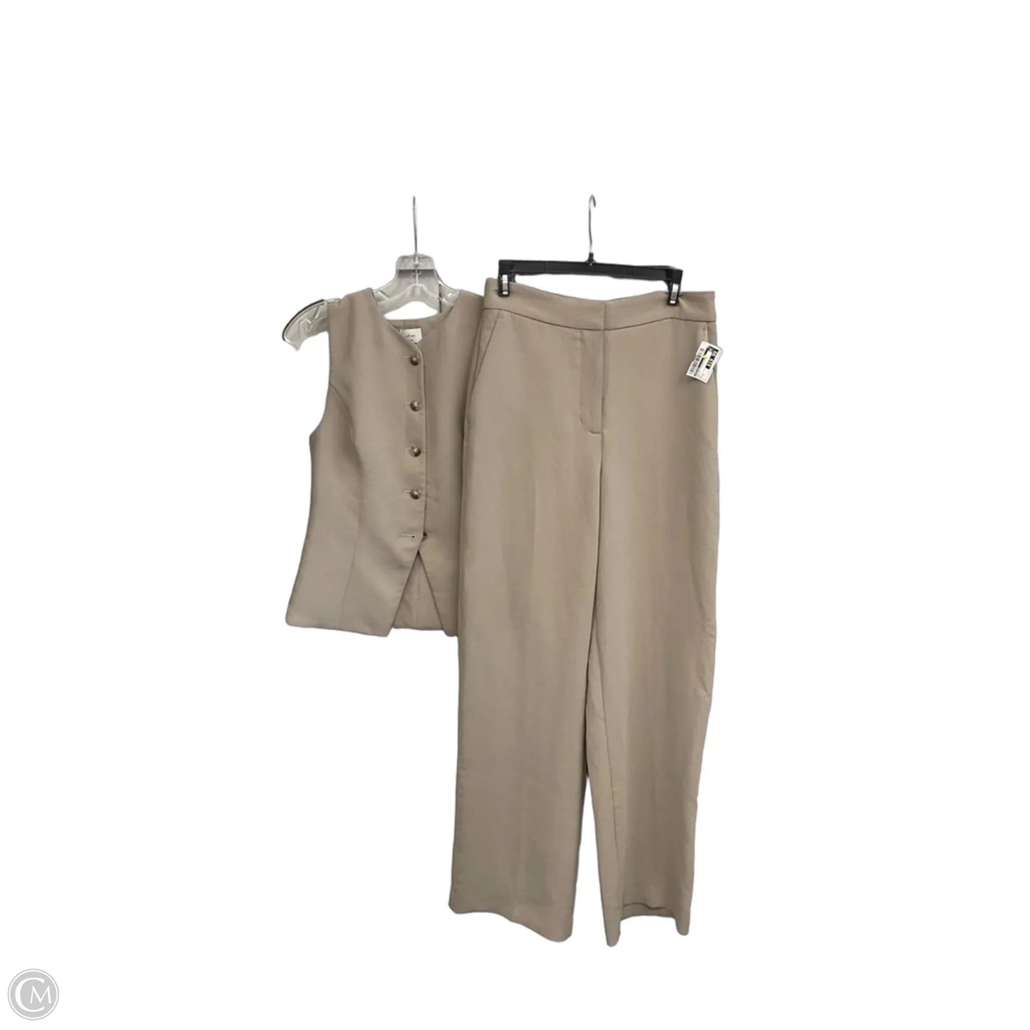 Top 2pc Sleeveless By Aritzia In Beige, Size: S