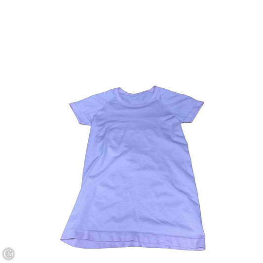 Athletic Top Short Sleeve By Lululemon In Pink, Size: 6