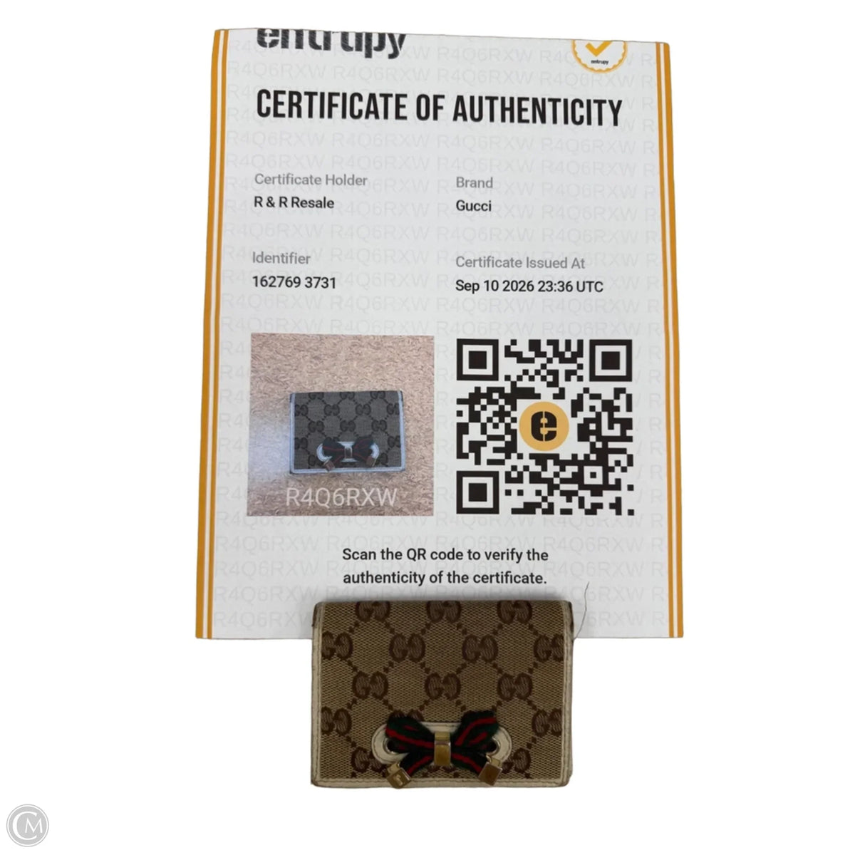 Wallet Luxury Designer By Gucci, Size: Small