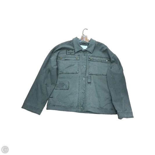 Jacket Denim By Pilcro In Green, Size: Xl
