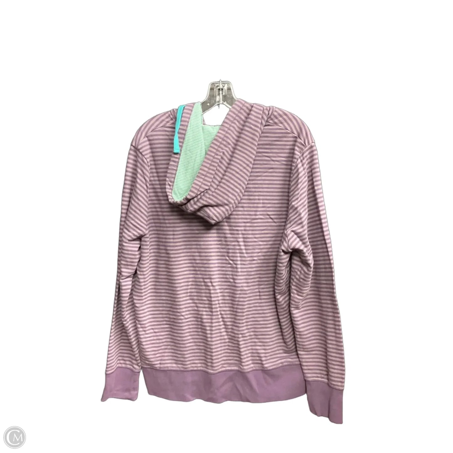 Sweatshirt Hoodie By Boden In Striped Pattern, Size: 18
