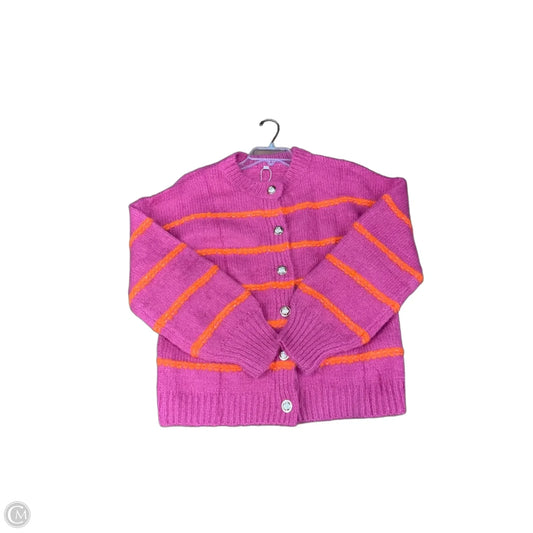 Sweater Cardigan By Clothes Mentor In Pink, Size: S