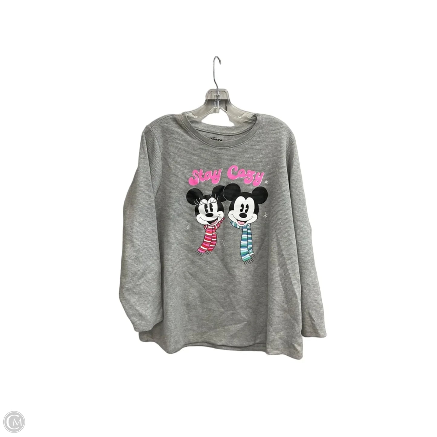 Top Long Sleeve Basic By Clothes Mentor In Grey, Size: L