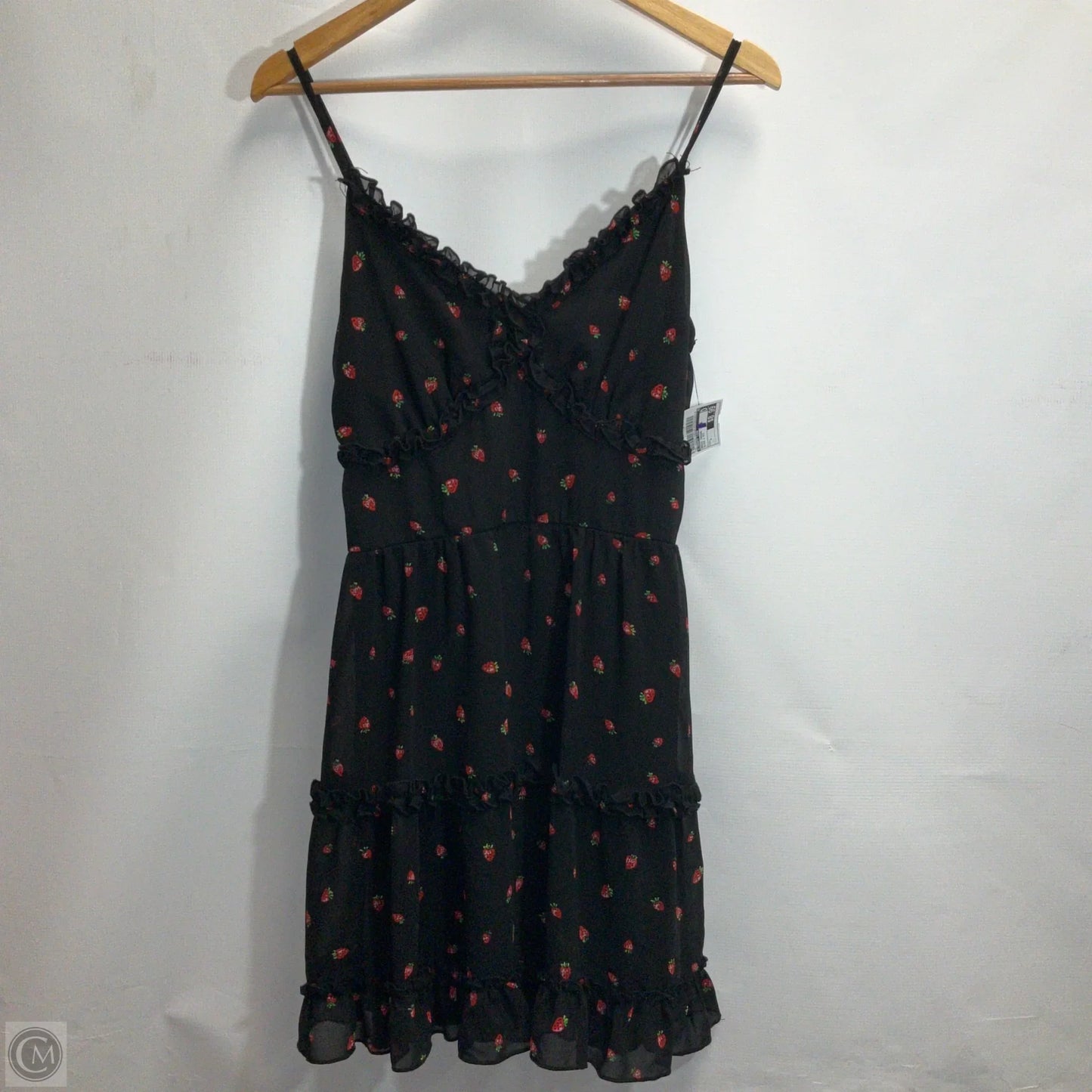 Dress Casual Short By Liberty Love In Black & Red, Size: L
